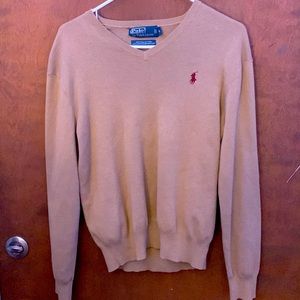 Men’s Sweater Long Sleeve Polo By Ralph Lauren Vintage